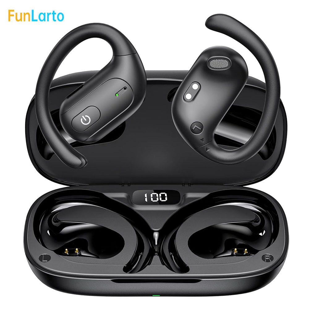 Running Gear Phone Holder - Open-Ear Wireless Running Headphones Bluetooth Earphones