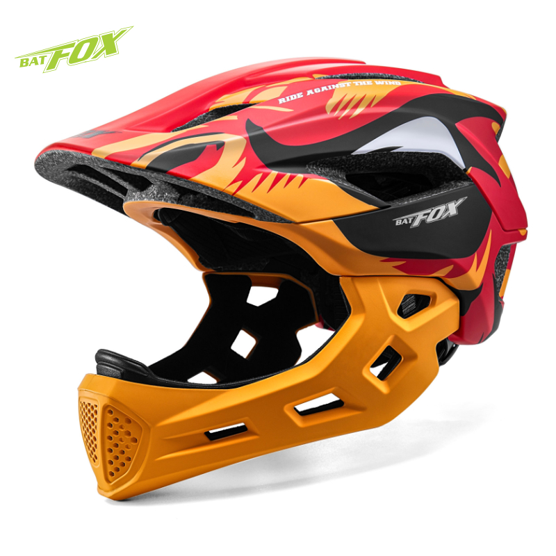 BATFOX Kids Full Face Bike Hel - đánh giá và giá Running Gear Kids