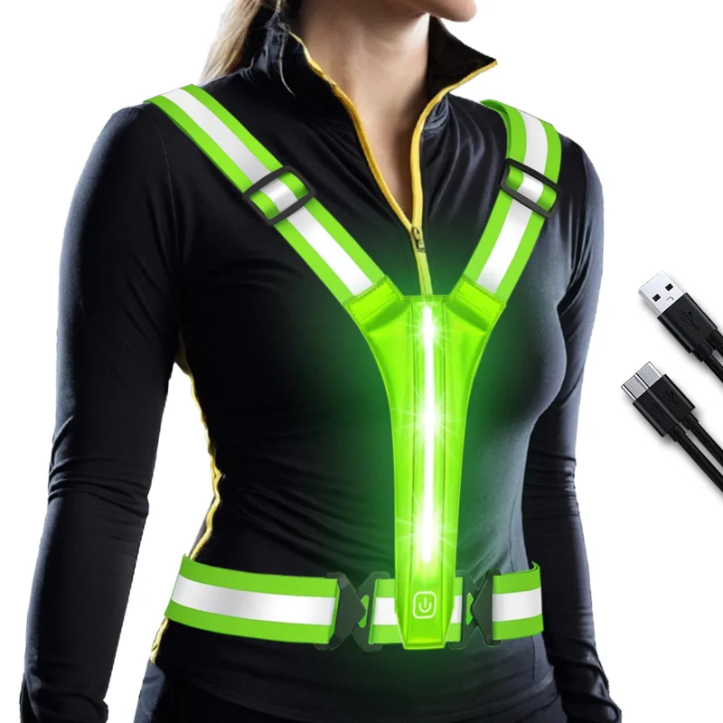 LED Reflective Vest Running Ge - đánh giá và giá Running Gear Night