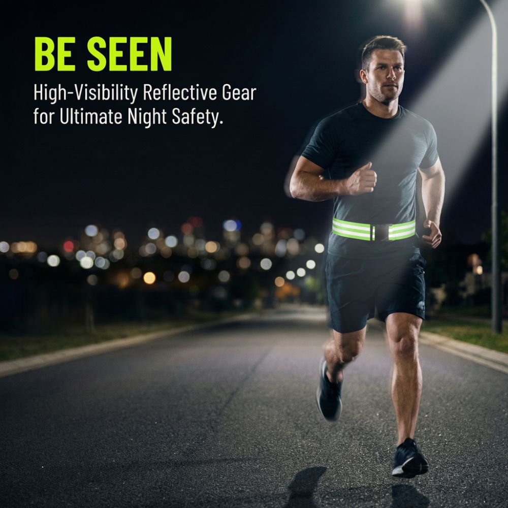 2PCS Stretchable Reflective Be - đánh giá và giá Running Gear Yellow