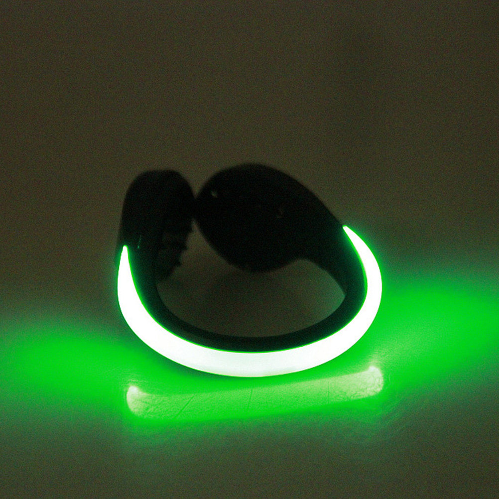 1Pcs LED Flash Shoe Clip Green - đánh giá và giá Running Gear Night