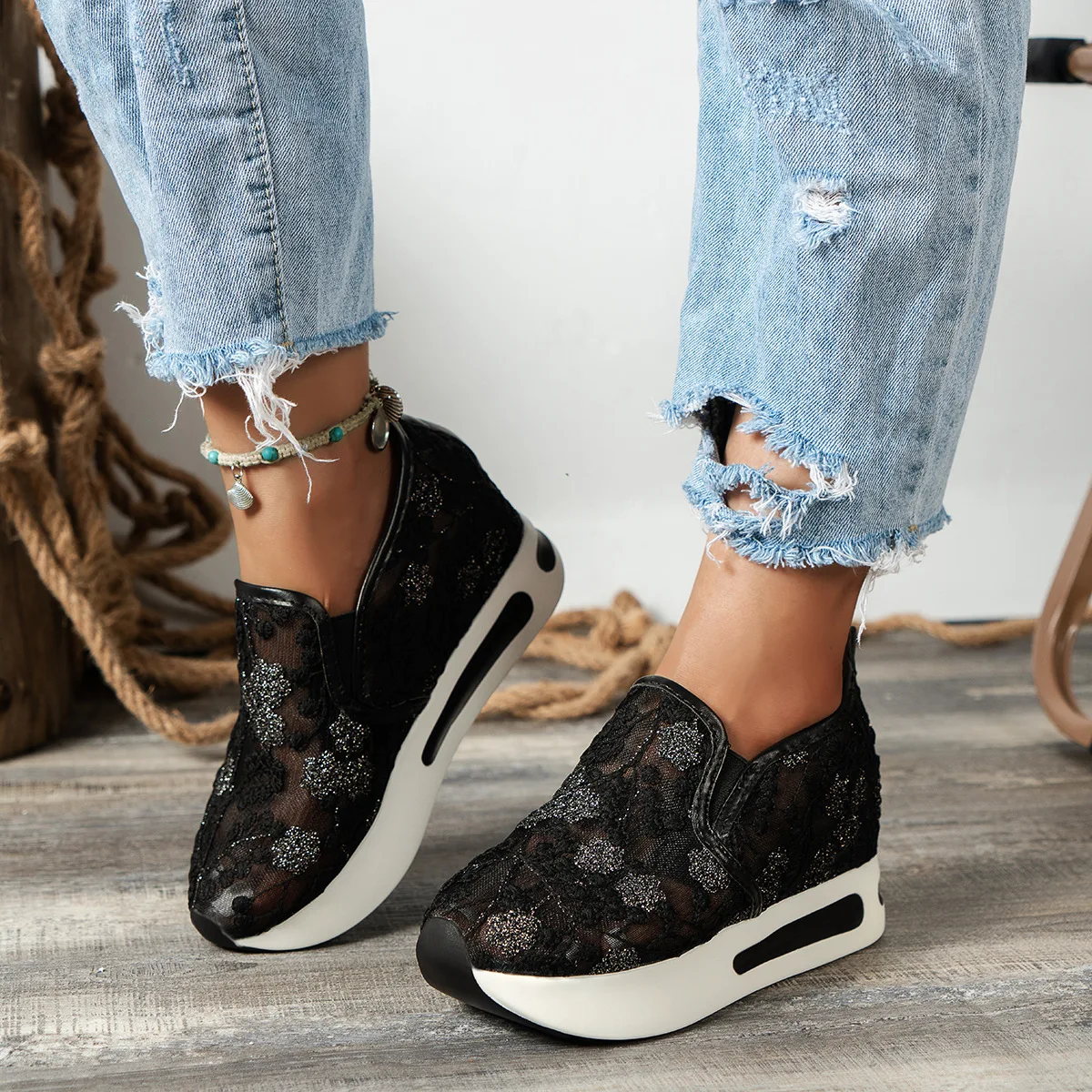 Lace Flats Platform Women Spor - đánh giá và giá Running Gear For Sale